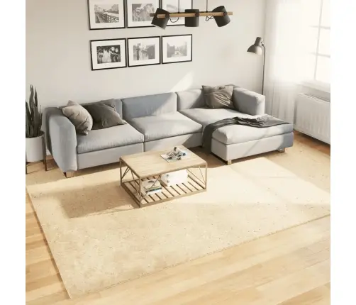 Kilimas Huarte, Kreminės Spalvos, 240X340 cm Trumpi Šereliai