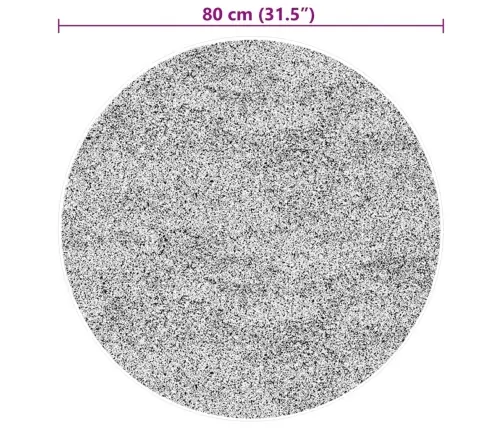 Vaip Huarte, Lühikese Narmaga, Pestav, Kreemjas, Ø 80 Cm