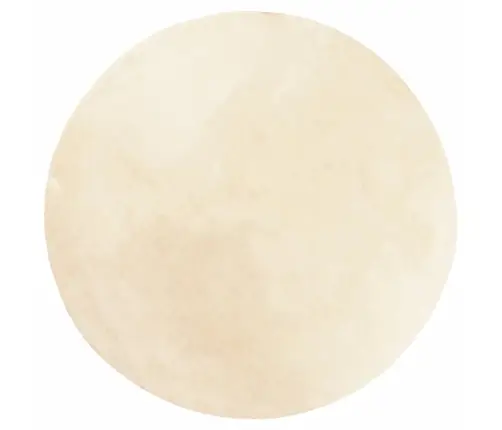 Paklājs Huarte, Īsa Spalva, Mīksts, Mazgājams, Bēšs, Ø 120 Cm Vidaxl