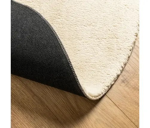 Vaip "Huarte", Lühikese Narmaga, Pestav, Kreemjas, Ø 160 Cm