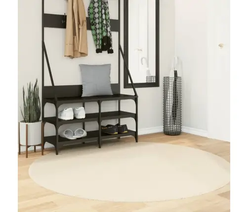 Vaip "Huarte", Lühikese Narmaga, Pestav, Kreemjas, Ø 160 Cm