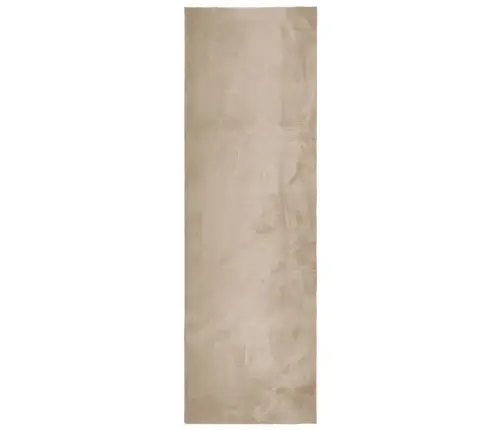 Paklājs Huarte, Īsa Spalva, Mazgājams, Smilškrāsa, 80X250 Cm Vidaxl