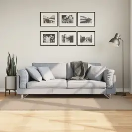Paklājs Huarte, Īsa Spalva, Mazgājams, Smilškrāsa, 100X200 Cm Vidaxl