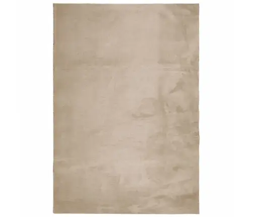 Paklājs Huarte, Īsa Spalva, Mazgājams, Smilškrāsa, 140X200 Cm Vidaxl