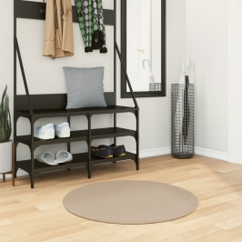 Paklājs Huarte, Īsa Spalva, Mīksts, Mazgājams, Smilšu, Ø 80 Cm Vidaxl