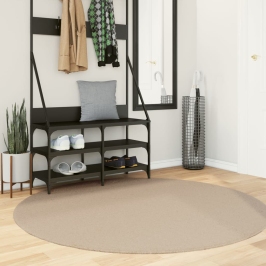 Paklājs Huarte, Īsa Spalva, Mīksts, Mazgājams, Smilšu, Ø 160 Cm Vidaxl
