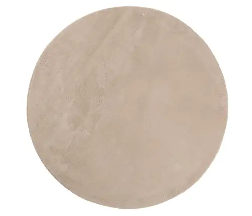 Paklājs Huarte, Īsa Spalva, Mīksts, Mazgājams, Smilšu, Ø 200 Cm Vidaxl