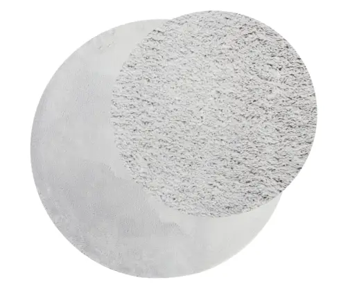 Paklājs Huarte, Īsa Spalva, Mīksts, Mazgājams, Pelēks, Ø 100 Cm Vidaxl