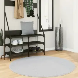 Paklājs Huarte, Īsa Spalva, Mīksts, Mazgājams, Pelēks, Ø 120 Cm Vidaxl