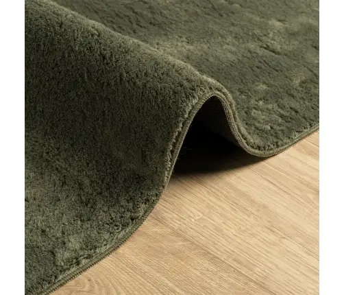 Paklājs Huarte, Īsa Spalva, Mīksts, Mazgājams, Zaļš, 80X150 Cm Vidaxl