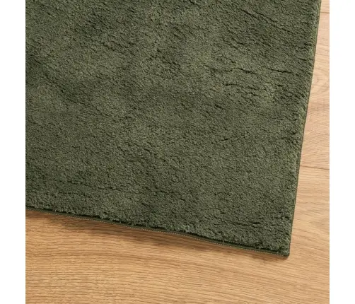Paklājs Huarte, Īsa Spalva, Mīksts, Mazgājams, Zaļš, 120X170 Cm Vidaxl