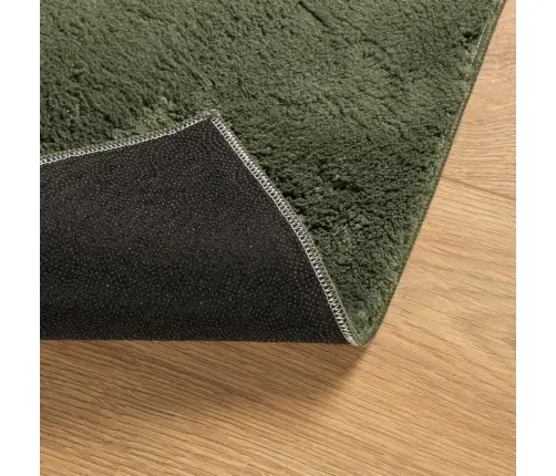 Paklājs Huarte, Īsa Spalva, Mīksts, Mazgājams, Zaļš, 200X200 Cm Vidaxl