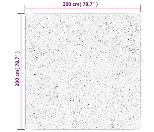 Paklājs Huarte, Īsa Spalva, Mīksts, Mazgājams, Zaļš, 200X200 Cm Vidaxl