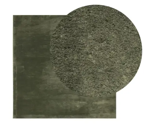 Paklājs Huarte, Īsa Spalva, Mīksts, Mazgājams, Zaļš, 240X240 Cm Vidaxl