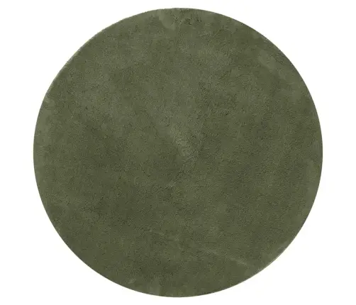 Paklājs Huarte, Īsa Spalva, Mīksts, Mazgājams, Zaļš, Ø 80 Cm Vidaxl