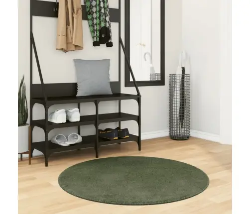 Kilimas Huarte, Žalias, 100cm Trumpi Šereliai