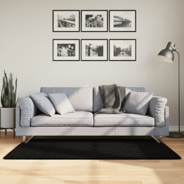 Paklājs Huarte, Īsa Spalva, Mīksts, Mazgājams, Melns, 80X150 Cm Vidaxl