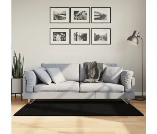 Kilimas Huarte, Juodas, 80X150cm Trumpi Šereliai