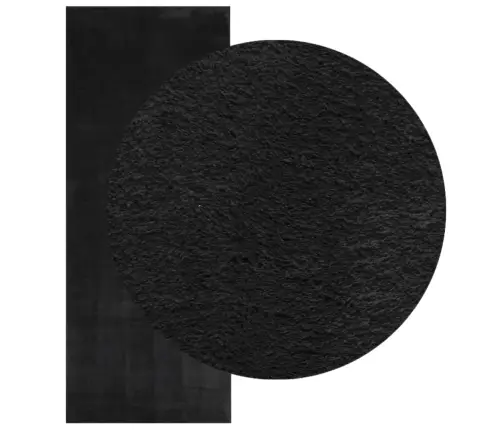 Vaip "Huarte", Lühikese Narmaga, Pestav, Must, 80X200 Cm