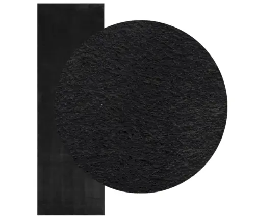 Vaip "Huarte", Lühikese Narmaga, Pestav, Must, 80 X 250 Cm