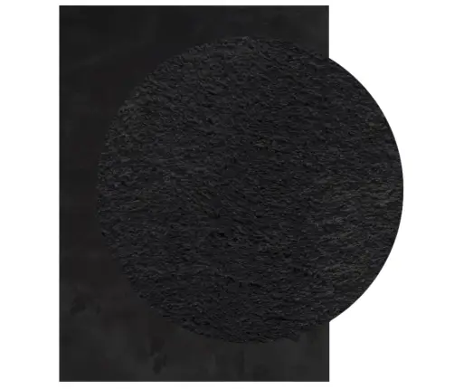 Paklājs Huarte, Īsa Spalva, Mīksts, Mazgājams, Melns, 140X200Cm Vidaxl