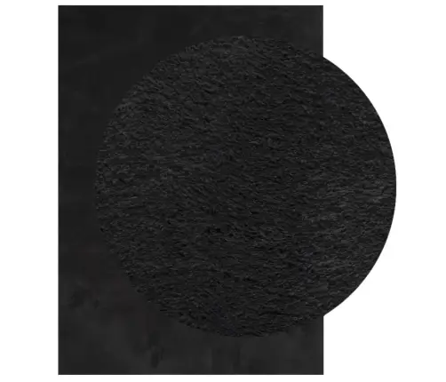 Paklājs Huarte, Īsa Spalva, Mīksts, Mazgājams, Melns, 160X230Cm Vidaxl