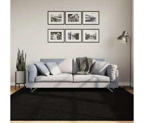 Kilimas Huarte, Juodas, 200X200cm Trumpi Šereliai Kilimas Huarte, Juodas, 200X200cm Trumpi Šereliai