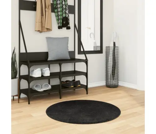 Kilimas Huarte, Juodas, 80cm Trumpi Šereliai