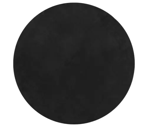 Vaip "Huarte", Lühikese Narmaga, Pestav, Must, Ø200 Cm