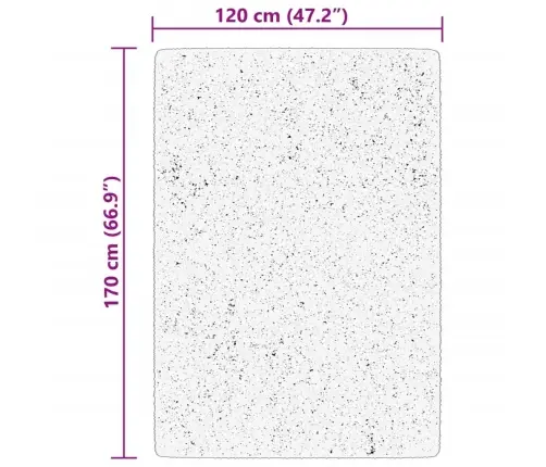 Kilimas Huarte, Mėlynos Spalvos, 120X170cm Trumpi Šereliai