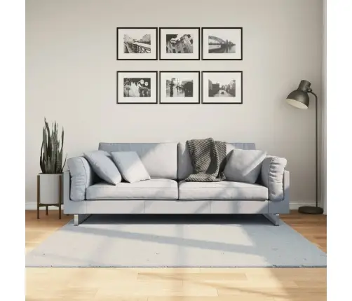 Paklājs Huarte, Īsa Spalva, Mīksts, Mazgājams, Zils, 160X160 Cm Vidaxl