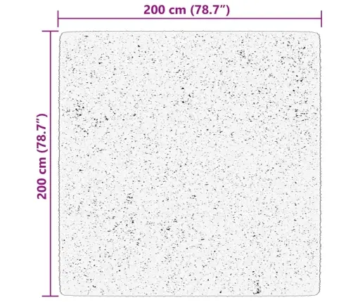 Kilimas Huarte, Mėlynos Spalvos, 200X200cm Trumpi Šereliai