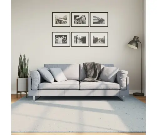 Kilimas Huarte, Mėlynos Spalvos, 200X200cm Trumpi Šereliai