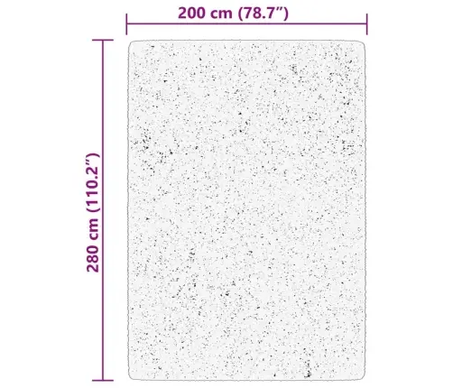 Vaip Huarte, Lühikese Narmaga, Pestav, Sinine, 200X280 Cm