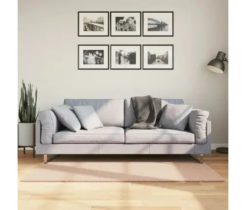 Vaip Huarte, Lühikese Narmaga, Pestav, Kahvaturoosa, 80X150 Cm