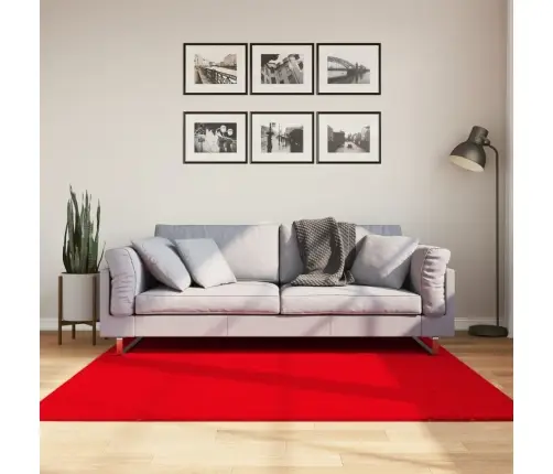 Kilimas Huarte, Raudonos Spalvos, 160X160cm Trumpi Šereliai Kilimas Huarte, Raudonos Spalvos, 160X160cm Trumpi Šereliai