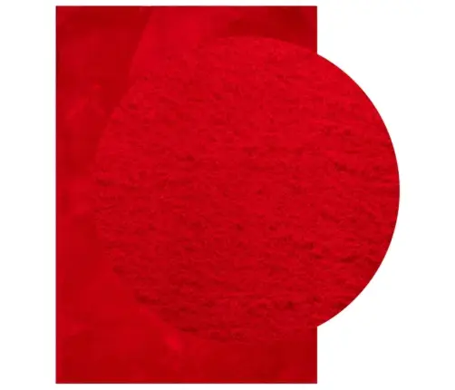 Vaip Huarte, Lühikese Narmaga, Pestav, Punane, 160X230 Cm