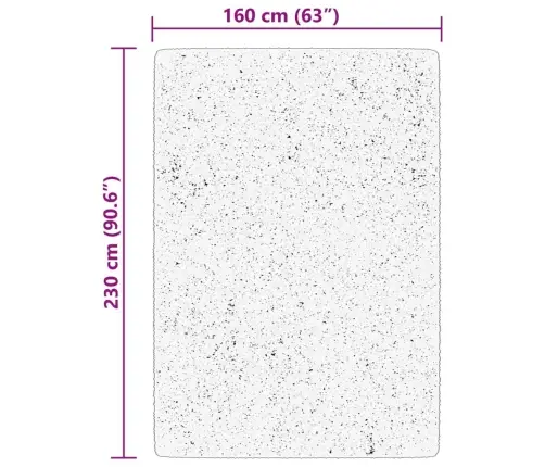 Vaip Huarte, Lühikese Narmaga, Pestav, Punane, 160X230 Cm