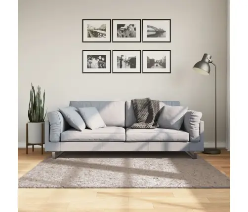 Paklājs Pamplona, 160X160 Cm, Shaggy, Moderns, Bēšs Vidaxl