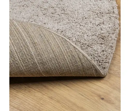 Paklājs Pamplona, Ø 80 Cm, Shaggy, Moderns, Bēšs Vidaxl