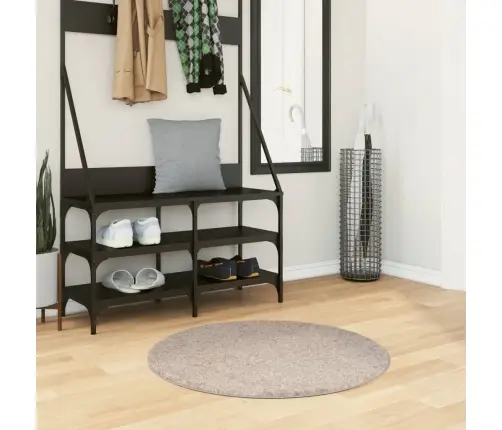 Paklājs Pamplona, Ø 80 Cm, Shaggy, Moderns, Bēšs Vidaxl