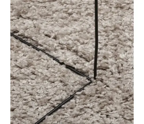 Shaggy Kilimas Pamplona, Smėlio, 100Cm Skersmens