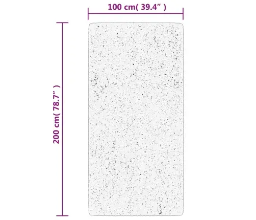 Shaggy Kilimas Pamplona, Kreminis, 100X200cm Aukšti Šereliai