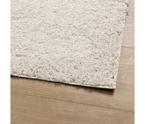 Shaggy Kilimas Pamplona, Kreminis, 160X160cm Aukšti Šereliai Shaggy Kilimas Pamplona, Kreminis, 160X160cm Aukšti Šereliai