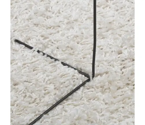 Shaggy Kilimas Pamplona, Kreminis, 160X160cm Aukšti Šereliai Shaggy Kilimas Pamplona, Kreminis, 160X160cm Aukšti Šereliai