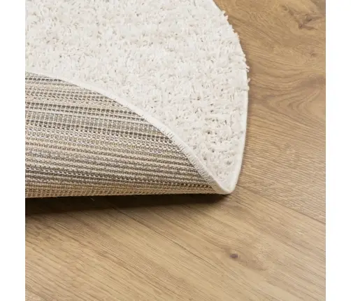 Paklājs Pamplona, Ø 80 Cm, Shaggy, Moderns, Krēmkrāsu Vidaxl