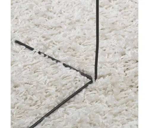 Paklājs Pamplona, Ø 80 Cm, Shaggy, Moderns, Krēmkrāsu Vidaxl