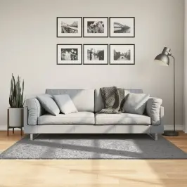 Paklājs Pamplona, 120X170 Cm, Shaggy, Moderns, Pelēks Vidaxl