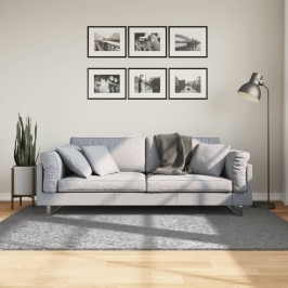 Paklājs Pamplona, 140X200 Cm, Shaggy, Moderns, Pelēks Vidaxl