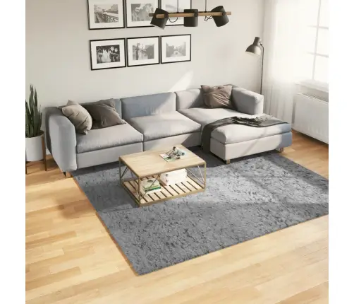 Paklājs Pamplona, 240X240 Cm, Shaggy, Moderns, Pelēks Vidaxl